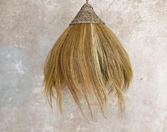 Lámpara de mimbre estilo boho pantalla lámpara colgante lámpara de ratán lámpara colgante suspensión rotin lámpara natural lámpara vintage