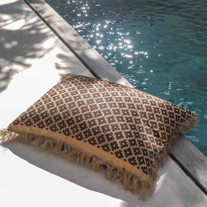 Handmade  Pillow Cover, Large Jute Cushion Cover, Bali Pillowcase, Handmade Pillow Cover, Decorative Pillowcase ASMARA