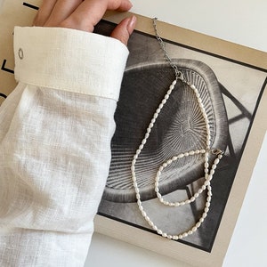 Pearl Set, Necklace and Bracelet Set, Pearl Necklace, Pearl Bracelet, Pearl Jewelry, Natural Pearl Jewelry, Pearl Jewelry Set