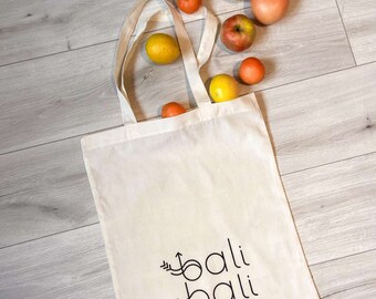 Organic Tote, Cotton Eco Bag, Chic Market Companion, Bali Holiday Essential, Shopping Bag
