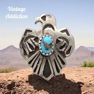 Bell Trading Post Thunderbird Ring - Etsy