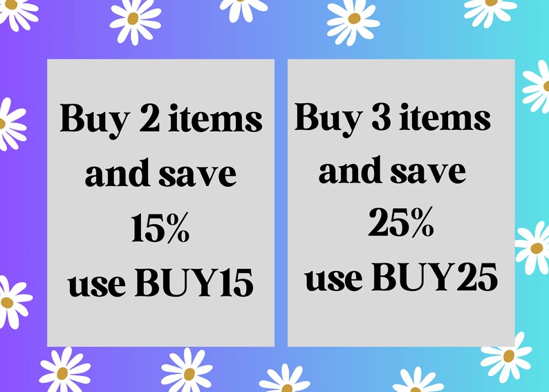 Peut inclure: Un graphique gris clair et blanc avec deux bo&icirc;tes de texte. La bo&icirc;te de gauche dit "Achetez 2 articles et &eacute;conomisez 15% utilisez BUY15". La bo&icirc;te de droite dit "Achetez 3 articles et &eacute;conomisez 25% utilisez BUY25".
