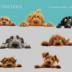 Clipart chien drôle, clipart chien mignon, chiens drôles PNG, clipart drôle de chien, clipart animaux drôles animaux drôles T Shirt modèles chiens drôles tasses