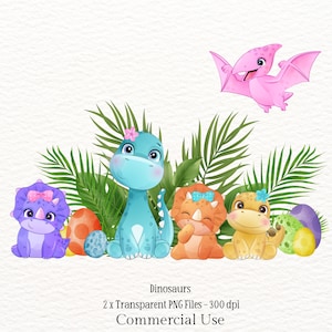 Mädchen Dinosaurier PNG Dinosaurier PNG Dinosaurier T-Shirt Design, Dinosaurier Aufkleber PNG, Dinosaurier für Mädchen PNG Dinosaurier Clip Art, Mädchen Dinosaurier