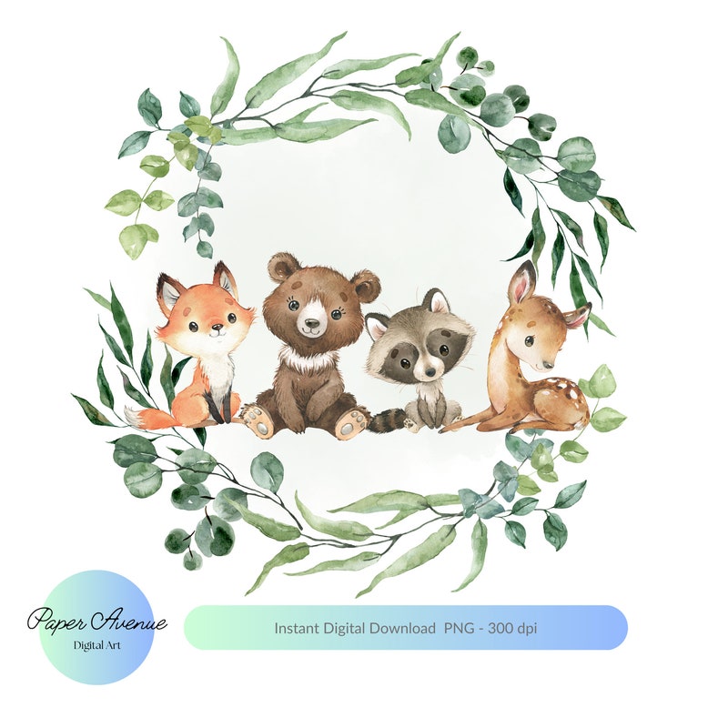 Woodland Baby Shower Svg - Etsy