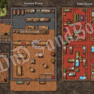 The Silver Wyrm Tavern - DnD Digital Map
