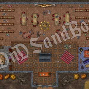 Multi-Floor Undead Library - DnD Digital Map