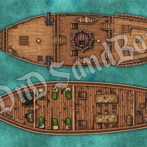Variantes de barcos piratas y mercantes