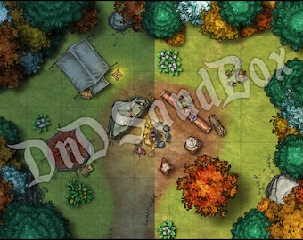 Night and Day Campsite Maps - DnD Digital Map