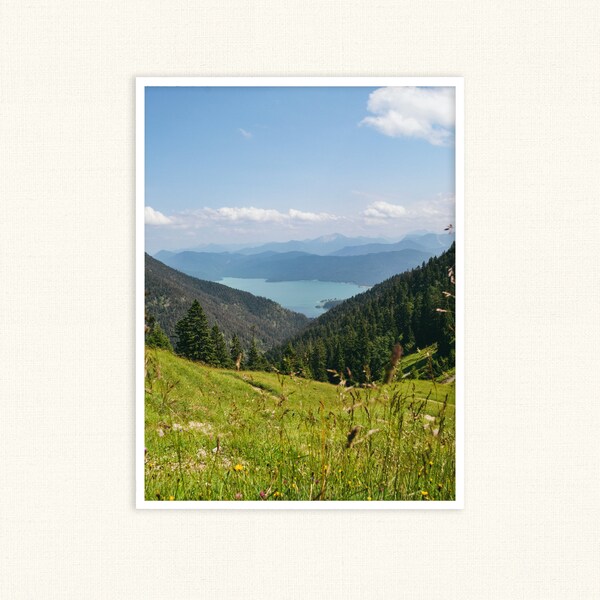 Bavaria Wall Art, Printable art, Digital and downloadable photo, landscape print, Wall decor, Mountains and lake scenery, Alps photography