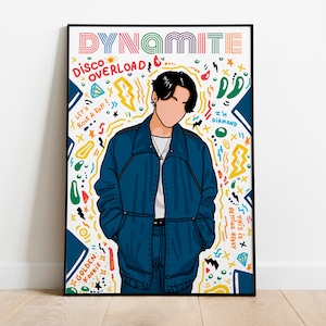 Poster BTS Dynamite JUNGKOOK Handmade printed on thick, durable matt paper