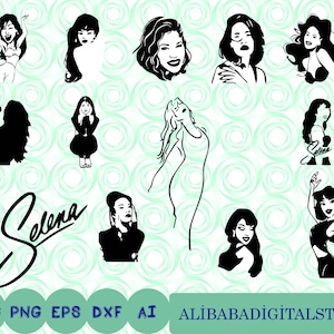 Selena svg, selena layered files, Selena Roses svg selena Quintanilla svg for cricut, selena png