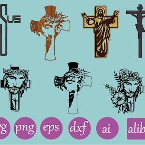 Jesus Cross SVG, Crucifix SVG, Christian Cross SVG, Cross svg, Easter svg, Religious svg, Jesus svg, Waymaker svg, Faith svg, Cross svg File