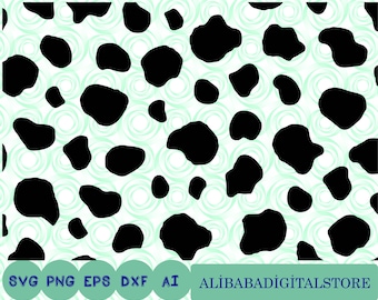 Cow print, Cow spots, Cow print pattern Instant Download SVG, PNG, EPS, dxf, jpg digital download