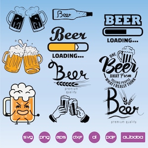 BEER SVG BUNDLE, Beer Clipart Bundle, Beer Svg for Cricut, Beer bottle svg, Beer mugs svg, Alcohol Svg, Craft Beer Svg, Drinking Svg.