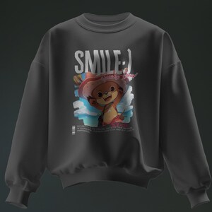 Sudadera de anime para niños pequeños, diseño de Tony Tony Chopper, ropa acogedora y adorable para niños, suéter con personaje de dibujos animados, regalo para amantes del anime imagen 1