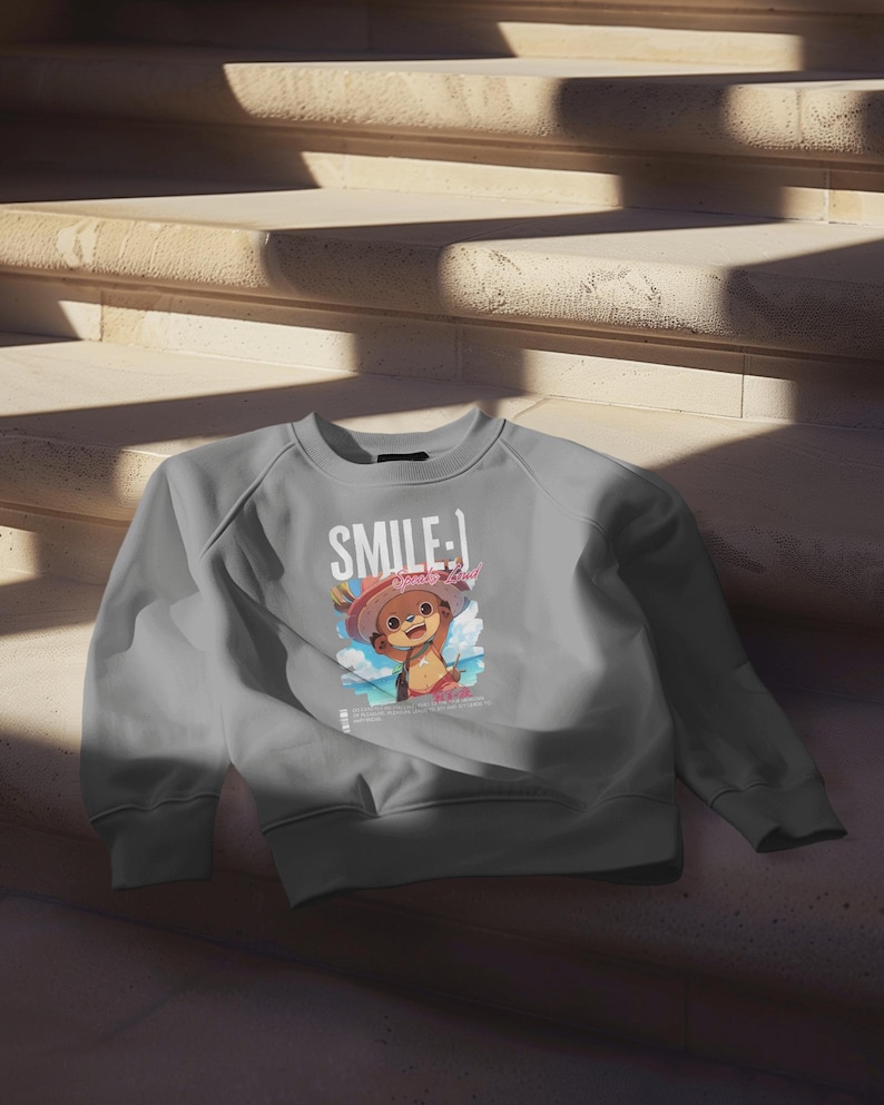 Sudadera de anime para niños pequeños, diseño de Tony Tony Chopper, ropa acogedora y adorable para niños, suéter con personaje de dibujos animados, regalo para amantes del anime imagen 2