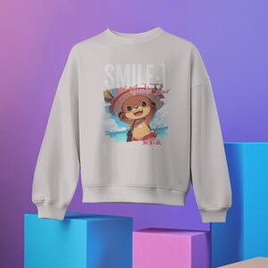 Sudadera de anime para niños pequeños, diseño de Tony Tony Chopper, ropa acogedora y adorable para niños, suéter con personaje de dibujos animados, regalo para amantes del anime imagen 3