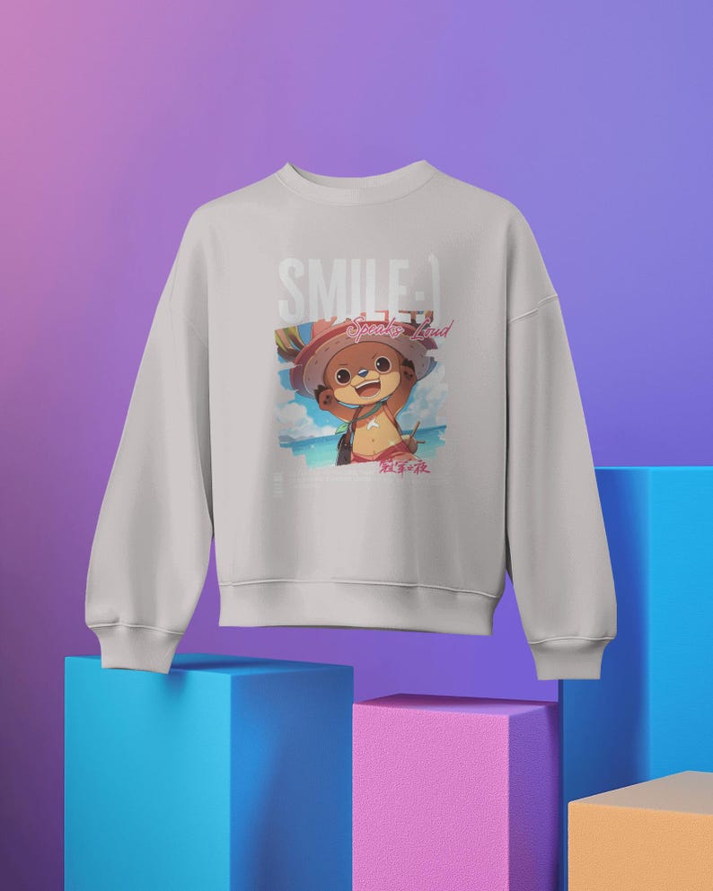 Sudadera de anime para niños pequeños, diseño de Tony Tony Chopper, ropa acogedora y adorable para niños, suéter con personaje de dibujos animados, regalo para amantes del anime imagen 3