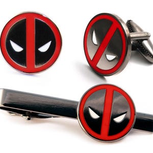 Gemelli Deadpool, fermacravatta X-Men, set regalo per lo sposo Marvel