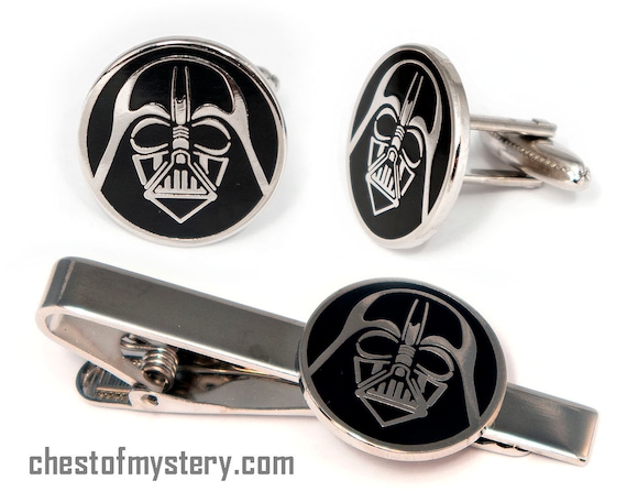 star wars cufflinks and tie clip