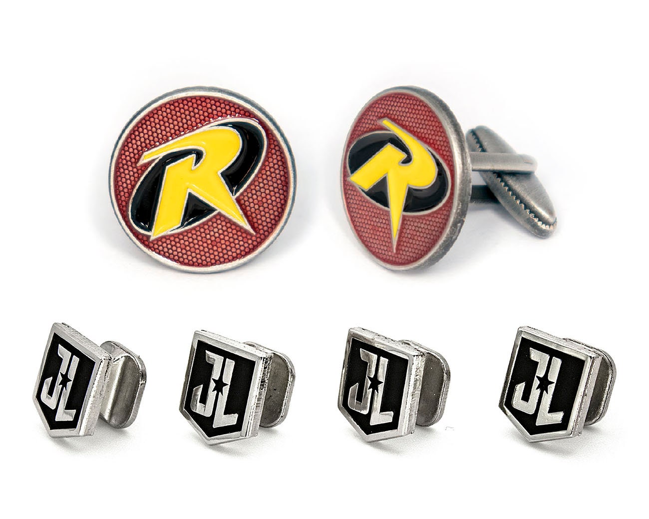 Robin Tux Studs, Justice League Cufflinks, Batman Titans Men's Jewelry, Superhero Tuxedo Buttons, Groomsmen Wedding Gift, Groom Best Man