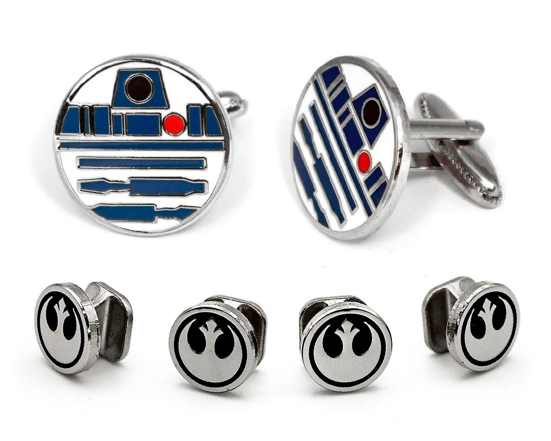 Star Wars Tuxedo Studs, R2-D2 Droid Cufflinks, Jedi Men's Jewelry ...
