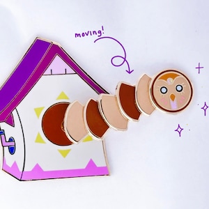 Puppet Hooty - The Owl House Enamel Fidget Pin