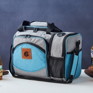 パーソナライズされた花婿の付添人ギフトクーラーバッグ、ピクニック用ワインクーラーバッグ、ランチクーラー断熱バッグ、彼へのベストマンギフト、花嫁介添人クーラー