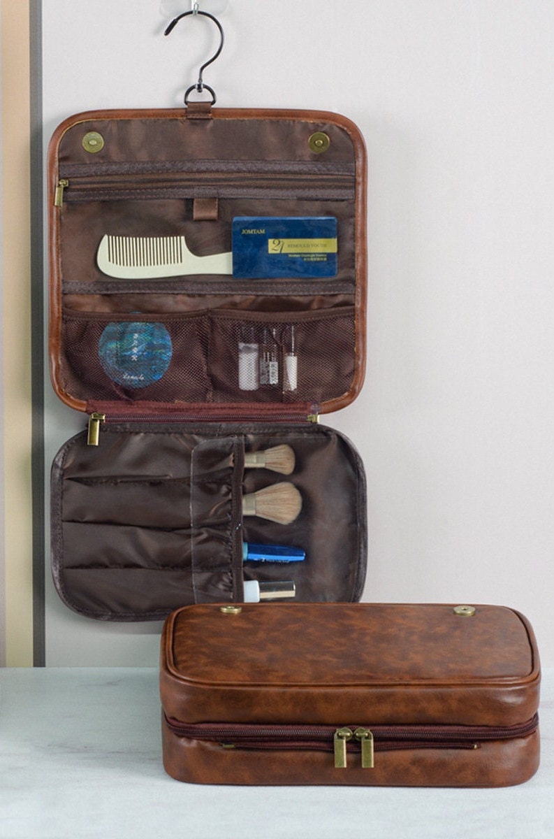 Personalized Hanging Travel Toiletry Bag, Bathroom Cosmetic Organizer ...