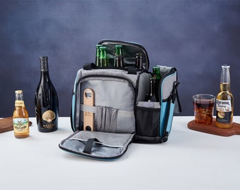 Personalized Insulated Cooler Bag, Groomsmen Gift, Beach Camping Wine Carrier