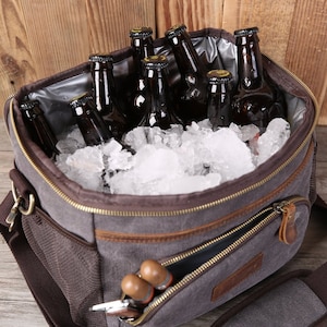 Personalized Groomsmen Gift Cooler Bag, Beer Cooler Bag, Insulated Bag, Picnic Bag, Gift for Men, Best Man Gift, Bachelor Party Gifts