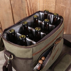 Pochette cadeau garçons d'honneur, sac isotherme isotherme isotherme pour garçons d'honneur, sac à lunch en toile personnalisé, cadeau de fête des pères pour lui