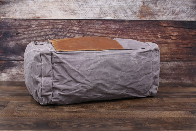 Canvas Duffel Bag, Waxed Canvas Weekend Duffle Bag, Overnight Travel