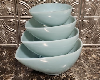 レア Fire King Turquoise Blue Ice Bucket レア Fire King Turquoise Blue Ice Bucket