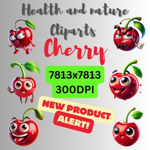Cute Cherry Illustrations | High-Resolution PNG Cherry Clipart for Download