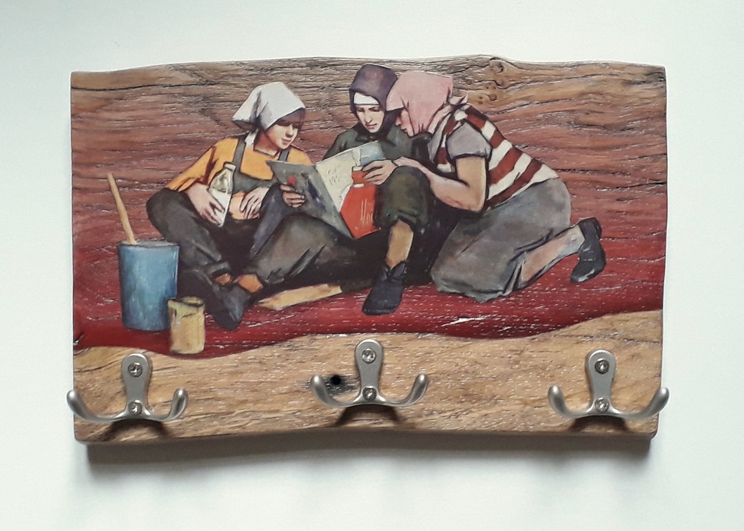 Original Collage on Clothes Rack/towel Rack press - Etsy