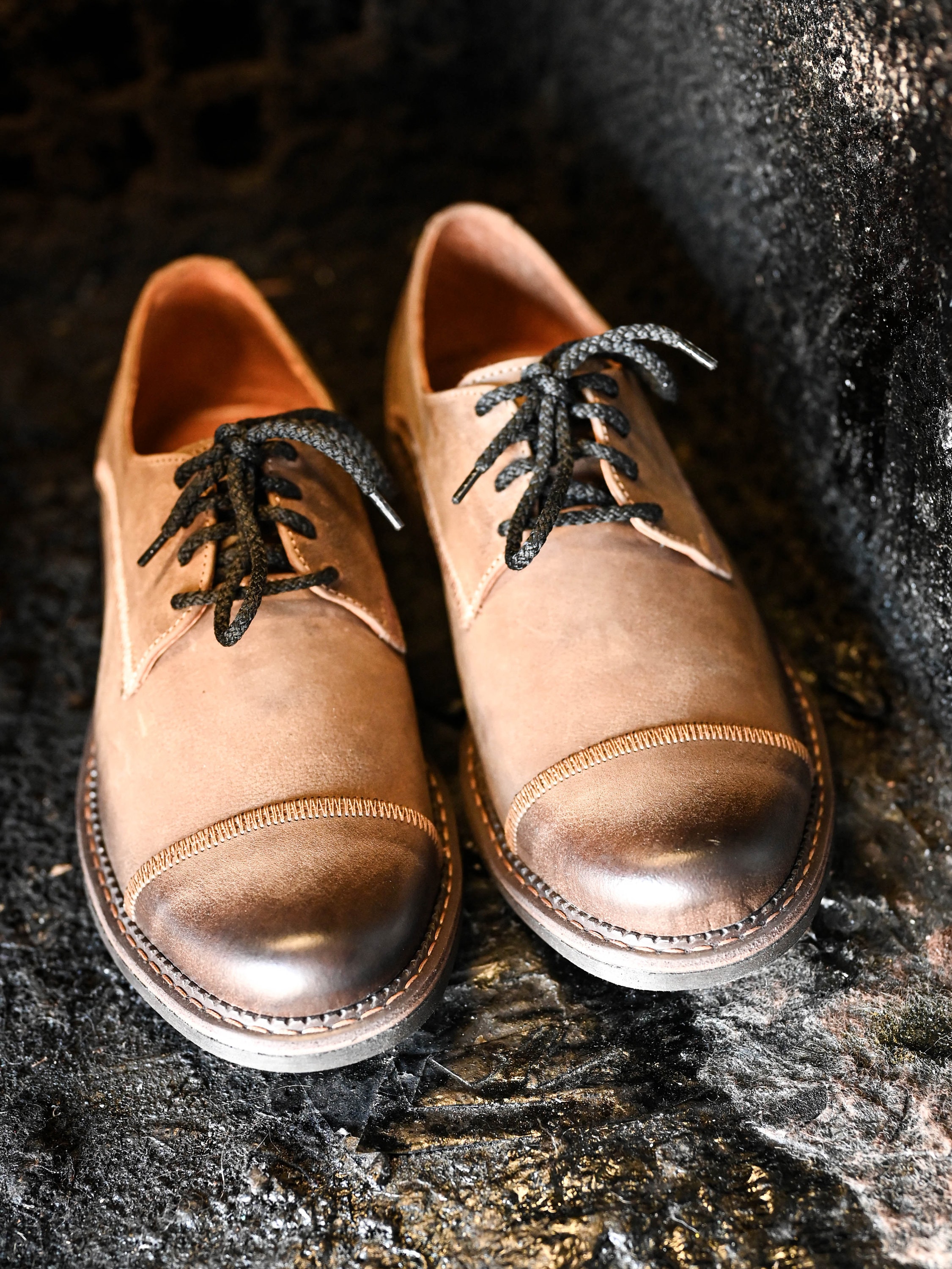 Premium Italian Leather Men's Derby Shoes, Handcrafted