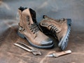 Boots, Mens Boots, Lace Up Boots, Mens High Boots, Leather Boots Men, Handmade Leather Boots, Combat Boots, Brown Boots, 1A