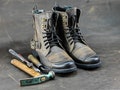 Handmade Italian Leather Motorcycle Boots, Men's High Boots, Leather Boots Men, Handmade Leather Boots, Combat Boots, Brown Boots, no. Chad