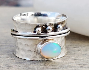 Opal Ring, Gemstone Ring, 925 Sterling Silver Ring, Handmade Ring, Opal Jewelry, Promise Ring, Gift Ring, Pretty Ring, Statement Ring