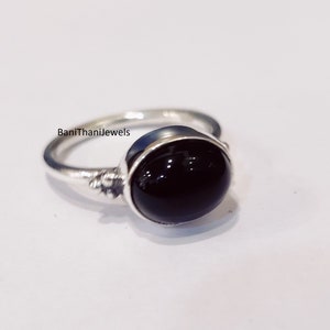 Black Onyx Ring, Handmade Ring, 925 Silver Sterling Ring, Gift Ring, Black Onyx Jewelry, Gemstone Ring, Statement Ring, Women Ring