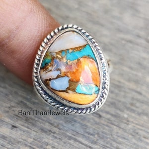 Oyster Turquoise Ring, 925 Silver Sterling Ring, Gemstone Ring, Handmade Ring, Oyster Ring, Turquoise Ring, Turquoise Jewelry, Gift Ring