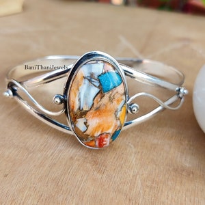 Oyster Turquoise Bangle, 925 Sterling Bangle, Oyster Turquoise Bracelet, Handmade Bangle, Oyster Bangle, Turquoise Bracelet, Gemstone Bangle