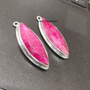 Ruby Earrings, Ruby Jewelry, Handmade Gift, Silver Earrings, Dainty Earrings, Drop Earrings, Women Earrings, Statement Jewelry, Promise Gift
