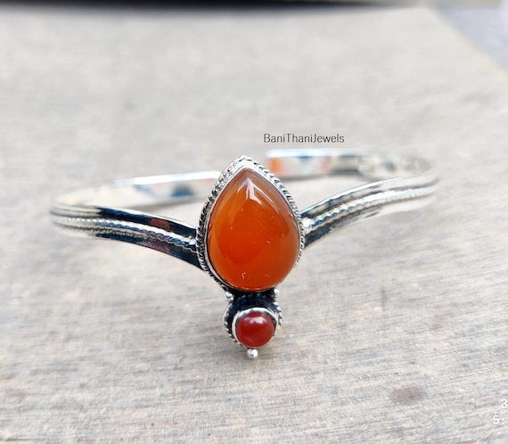 Carnelian Bangle Carnelian Jewelry Gemstone Bangle Cuff Bangle Silver Bangle Gift Bangle Women Bangle Gift for Her Gift of Jewelry Etsy Canada