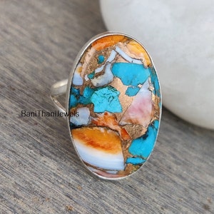 Oyster Turquoise Ring, Gemstone Ring, Handmade Ring, Oyster Ring, 925 Silver Sterling Ring, Turquoise Ring, Turquoise Jewelry, Silver Ring
