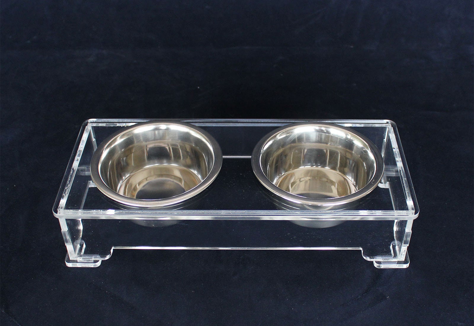 Personalized Acrylic Dog Bowl Stand Modern Acrylic Elevated Etsy