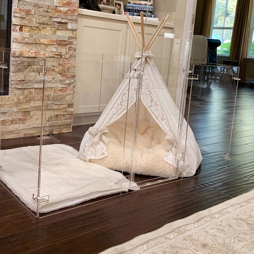 Clear Acrylic Large Pet Dog Playpen Rabbit House Indoor Etsy
