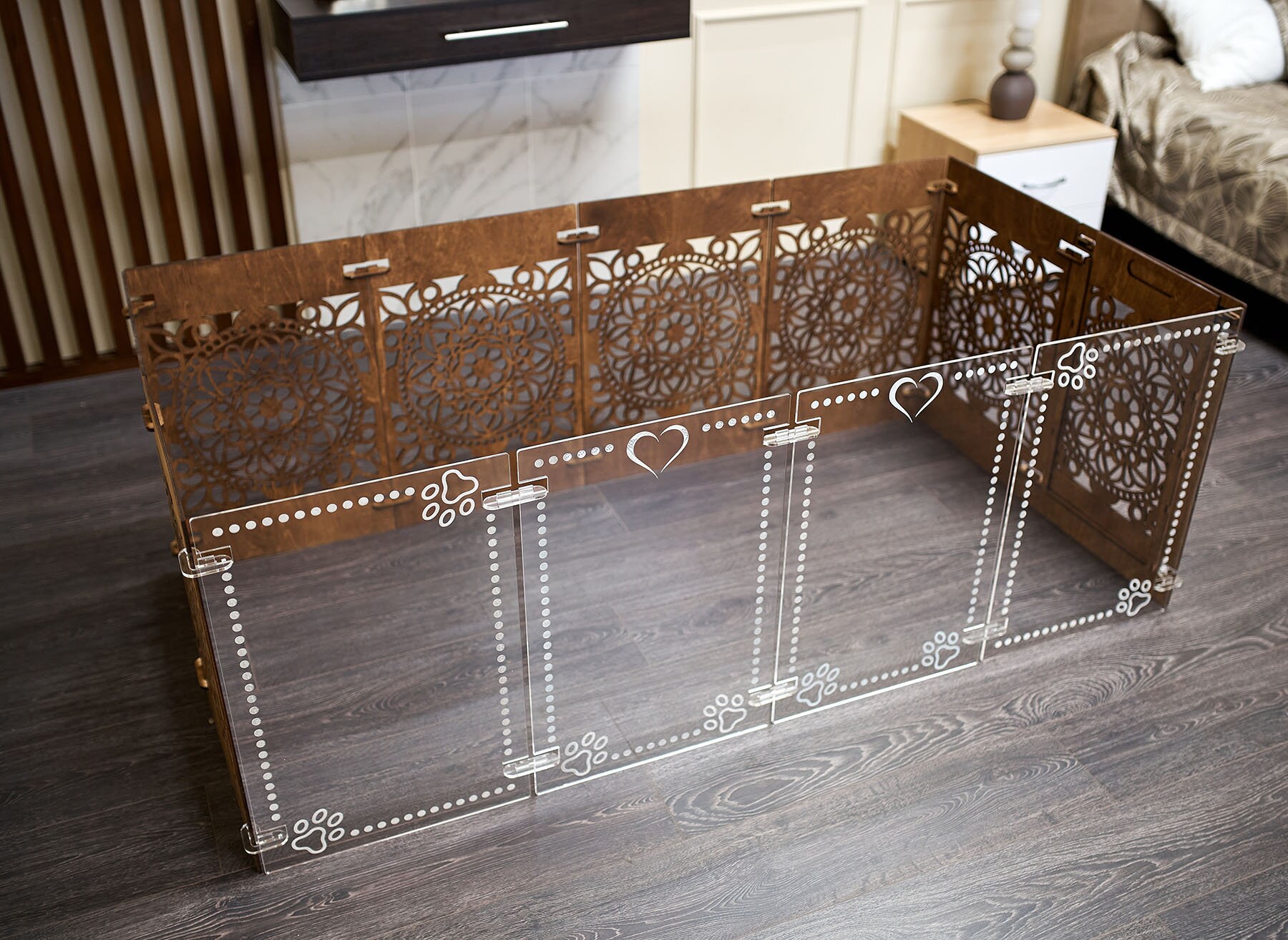 Clear Acrylic Large Pet Dog Playpen Rabbit House Indoor Etsy